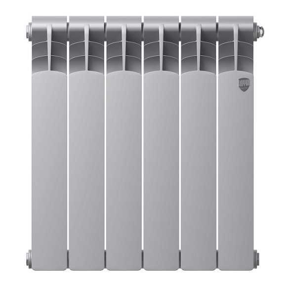 Биметаллический радиатор отопления Royal Thermo Revolution Bimetall 500 2.0 6 секций Silver Satin