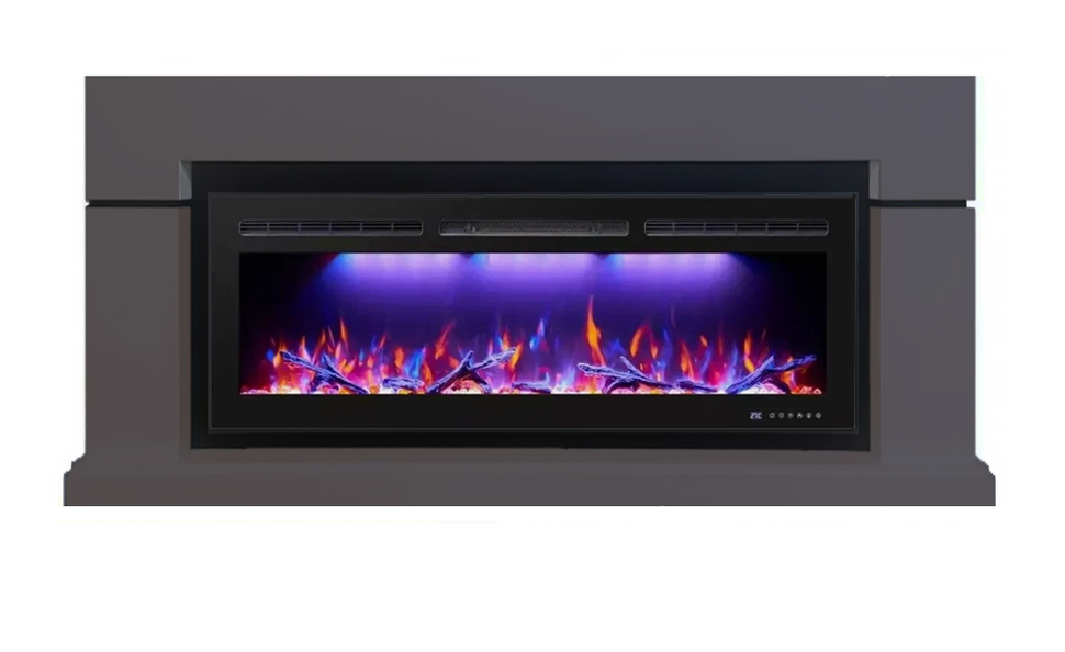 Каминокомплект Interflame Гранд с очагом FreeSpace 55 LED FX QZ графит