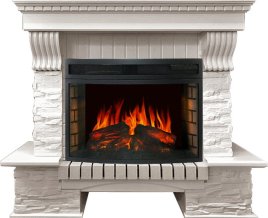 Каминокомплект Royal Flame Pierre Luxe сланец белый c очагом Dioramic 25 FX