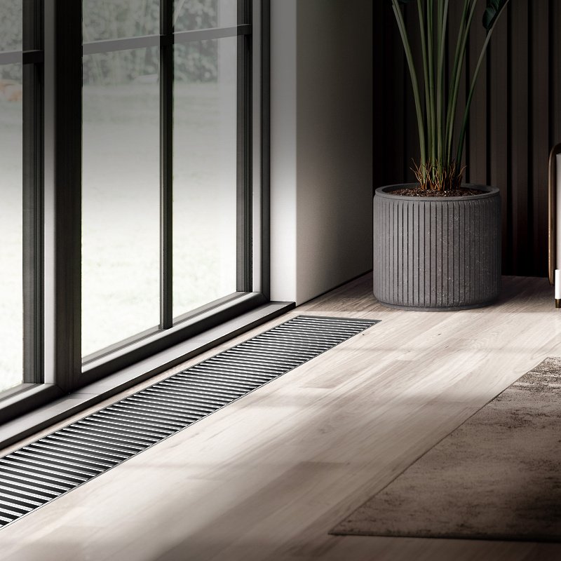 Внутрипольный конвектор Royal Thermo Atrium 75/400/1900-DG-U-NA