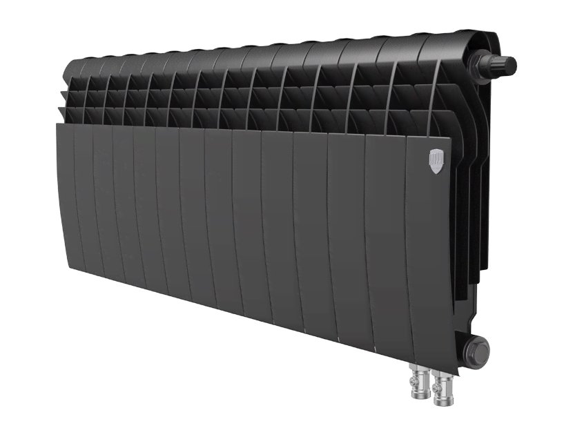 Биметаллический радиатор отопления Royal Thermo BiLiner 350 VDR 14 секций Noir Sable
