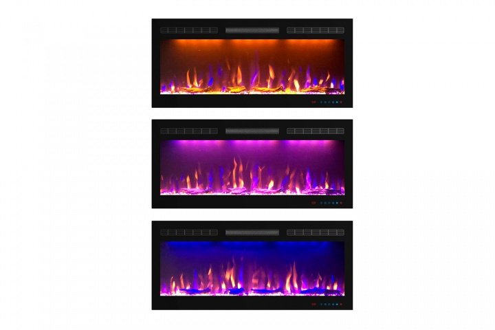 Каминокомплект Royal Flame Lindos с очагом Crystal 40 RF белый с черным