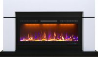 Каминокомплект Royal Flame Lindos с очагом Crystal 40 RF белый с черным