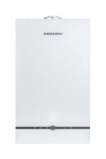 Настенный газовый котел MIZUDO MAESTRO GEM M24Т c шиной OpenTherm стеклянная панель белая