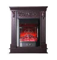 Каминокомплект Interflame Берта Люкс с очагом Majestic FX M Black темный дуб