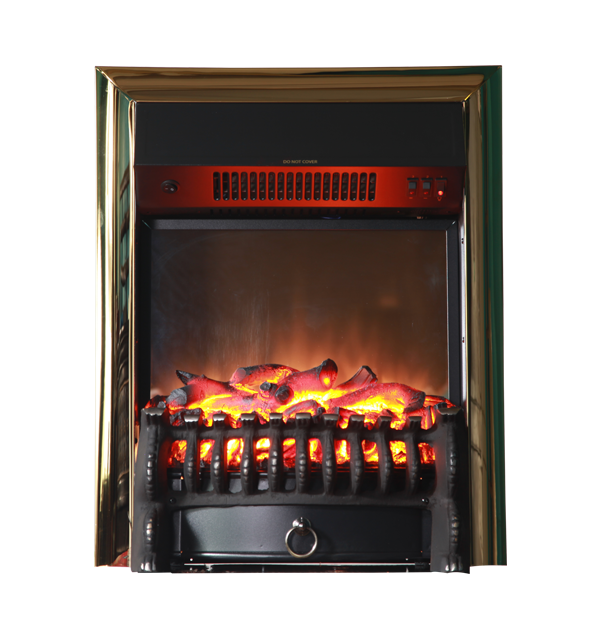 Каминокомплект Interflame Грация с очагом Fobos FX M Brass бежевый с золотой патиной