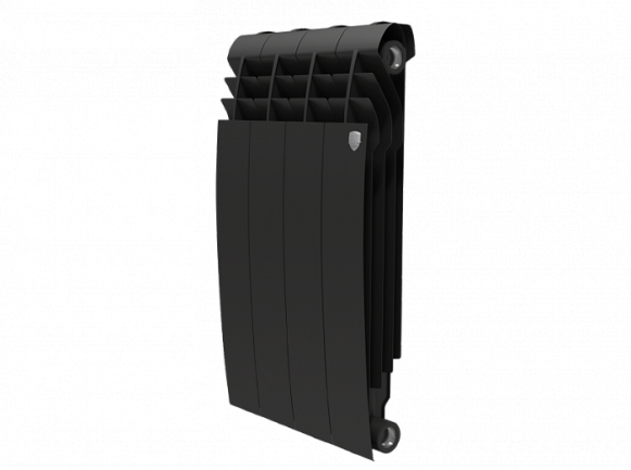 Биметаллический радиатор отопления Royal Thermo BiLiner 500 4 секции Noir Sable